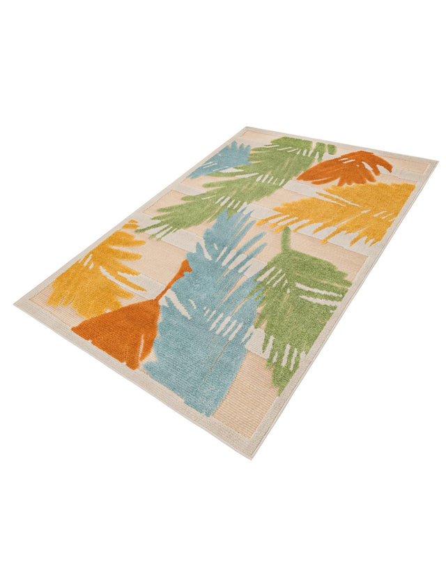 Beige 4' x 6' Aruba Outdoor Rectangle Area Rug Weather Resistant for Patio, Deck, Terrace, Balcony, Porch for Sale at Rug Engine
