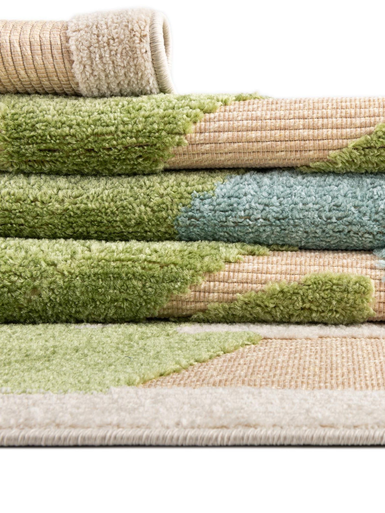 Beige 5' 3 x 5' 3 Aruba Outdoor Square Area Rug Weather Resistant for Patio, Deck, Terrace, Balcony, Porch for Sale at Rug Engine