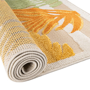Beige 2' x 10' Aruba Outdoor Runner Area Rug Weather Resistant for Patio, Deck, Terrace, Balcony, Porch for Sale at Rug Engine