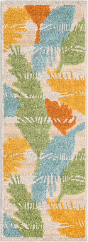 Beige 2' x 6' Aruba Outdoor Runner Area Rug Weather Resistant for Patio, Deck, Terrace, Balcony, Porch for Sale at Rug Engine