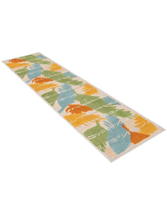 Beige 2' x 10' Aruba Outdoor Runner Area Rug Weather Resistant for Patio, Deck, Terrace, Balcony, Porch for Sale at Rug Engine