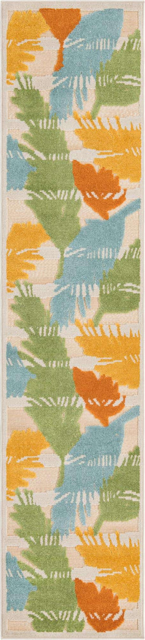 Beige 2' x 10' Aruba Outdoor Runner Area Rug Weather Resistant for Patio, Deck, Terrace, Balcony, Porch for Sale at Rug Engine