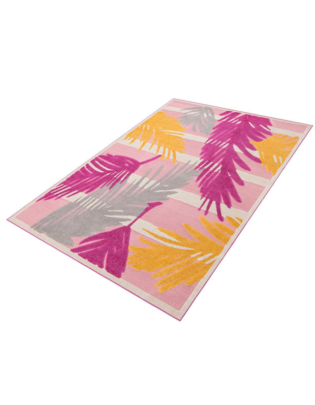 Pink 7' x 10' Aruba Outdoor Rectangle Area Rug Weather Resistant for Patio, Deck, Terrace, Balcony, Porch for Sale at Rug Engine