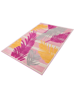 Pink 6' x 9' Aruba Outdoor Rectangle Area Rug Weather Resistant for Patio, Deck, Terrace, Balcony, Porch for Sale at Rug Engine
