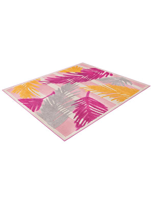 Pink 5' 3 x 8' Aruba Outdoor Rectangle Area Rug Weather Resistant for Patio, Deck, Terrace, Balcony, Porch for Sale at Rug Engine