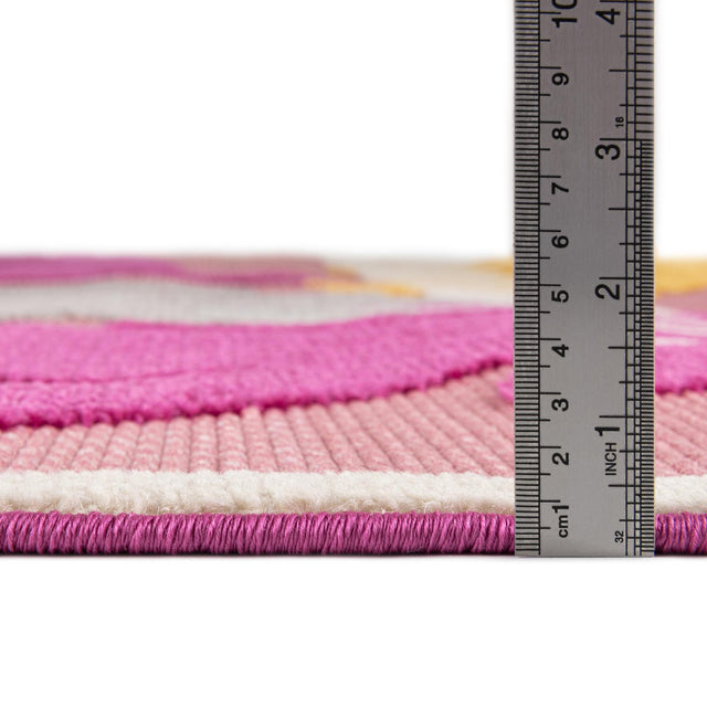Pink 9' x 12' Aruba Outdoor Rectangle Area Rug Weather Resistant for Patio, Deck, Terrace, Balcony, Porch for Sale at Rug Engine