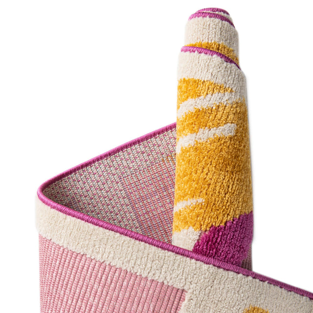 Pink 4' x 6' Aruba Outdoor Rectangle Area Rug Weather Resistant for Patio, Deck, Terrace, Balcony, Porch for Sale at Rug Engine