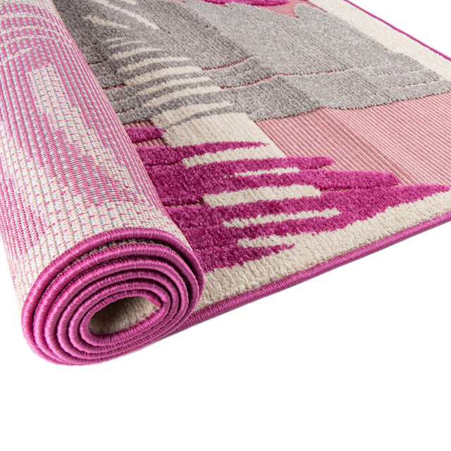 Pink 4' x 6' Aruba Outdoor Rectangle Area Rug Weather Resistant for Patio, Deck, Terrace, Balcony, Porch for Sale at Rug Engine