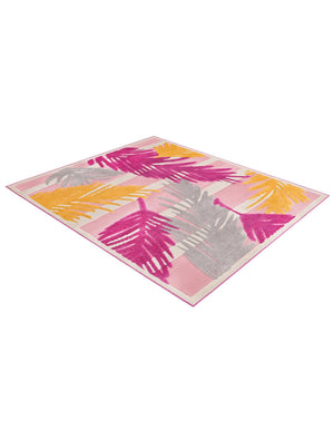 Pink 5' 3 x 8' Aruba Outdoor Rectangle Area Rug Weather Resistant for Patio, Deck, Terrace, Balcony, Porch for Sale at Rug Engine