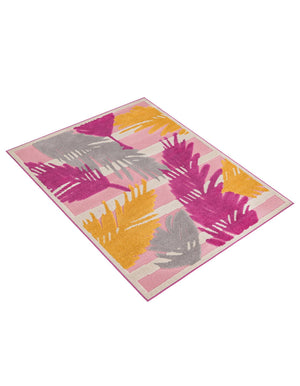 Pink 4' x 6' Aruba Outdoor Rectangle Area Rug Weather Resistant for Patio, Deck, Terrace, Balcony, Porch for Sale at Rug Engine