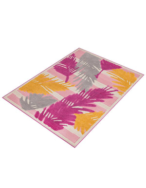 Pink 4' x 6' Aruba Outdoor Rectangle Area Rug Weather Resistant for Patio, Deck, Terrace, Balcony, Porch for Sale at Rug Engine
