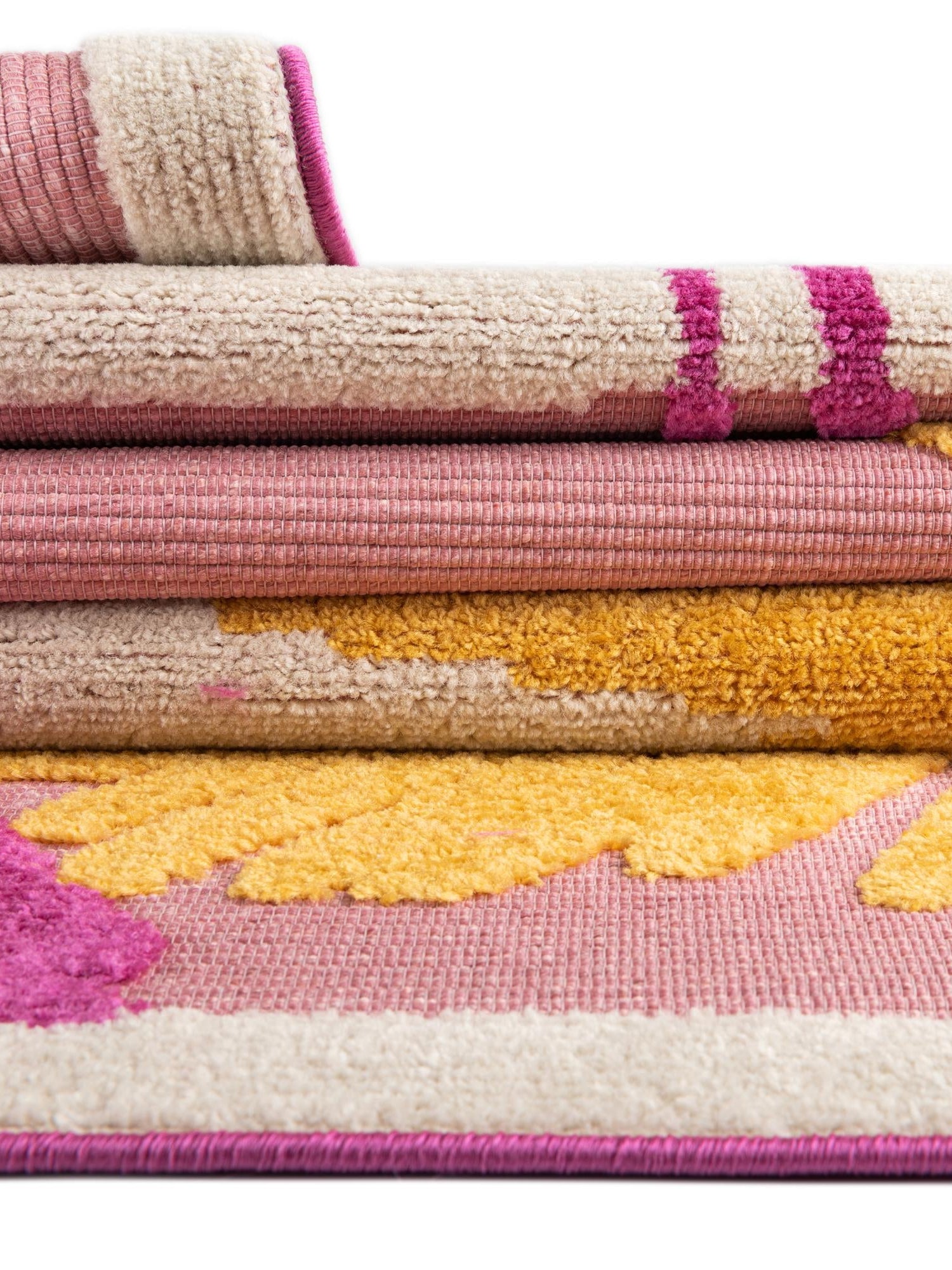 Pink 5' 3 x 5' 3 Aruba Outdoor Square Area Rug Weather Resistant for Patio, Deck, Terrace, Balcony, Porch for Sale at Rug Engine