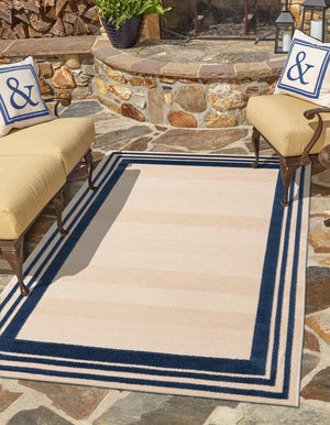 Beige 2' x 3' Aruba Outdoor Rectangle Area Rug Weather Resistant for Patio, Deck, Terrace, Balcony, Porch for Sale at Rug Engine
