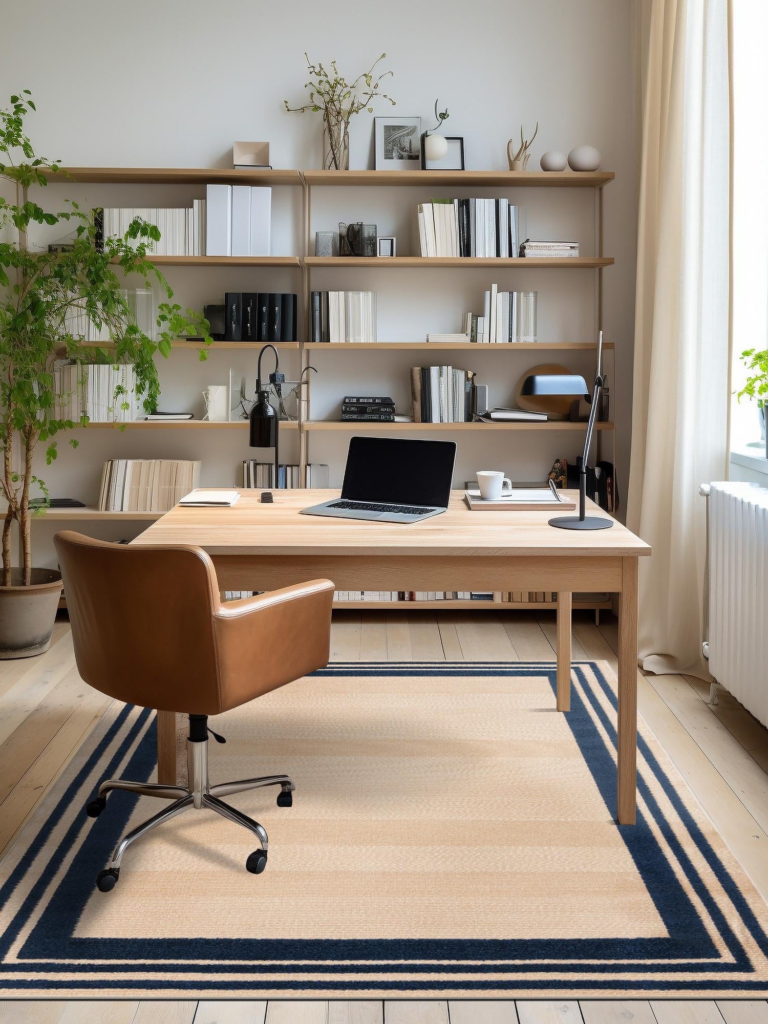 Beige 5' 3 x 8' Aruba Outdoor Rectangle Area Rug Weather Resistant for Patio, Deck, Terrace, Balcony, Porch for Sale at Rug Engine