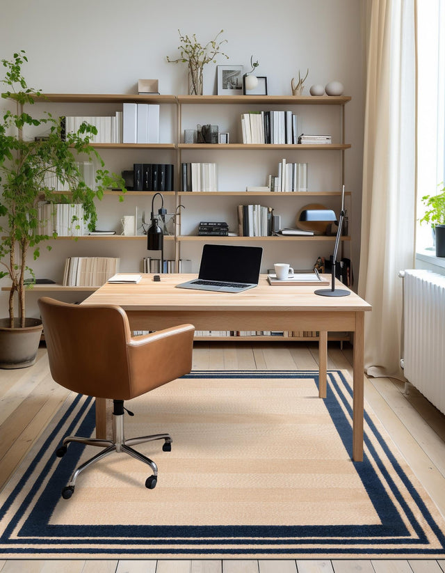 Beige 6' x 9' Aruba Outdoor Rectangle Area Rug Weather Resistant for Patio, Deck, Terrace, Balcony, Porch for Sale at Rug Engine