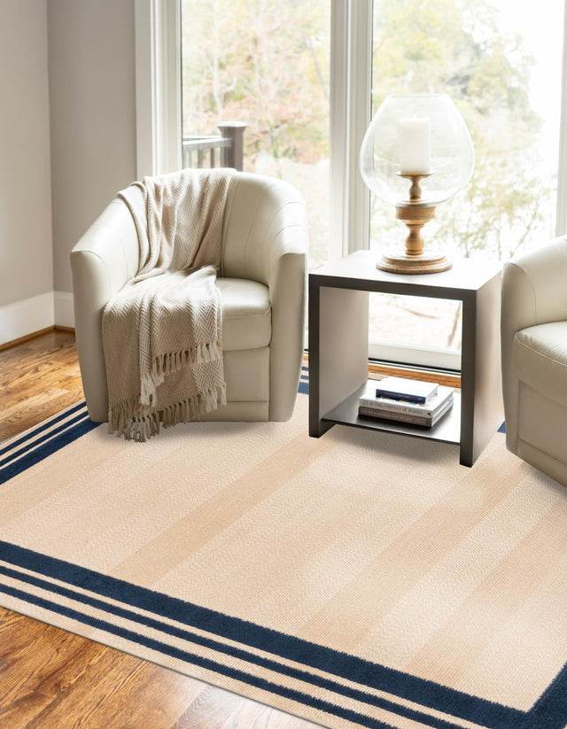Beige 9' x 12' Aruba Outdoor Rectangle Area Rug Weather Resistant for Patio, Deck, Terrace, Balcony, Porch for Sale at Rug Engine