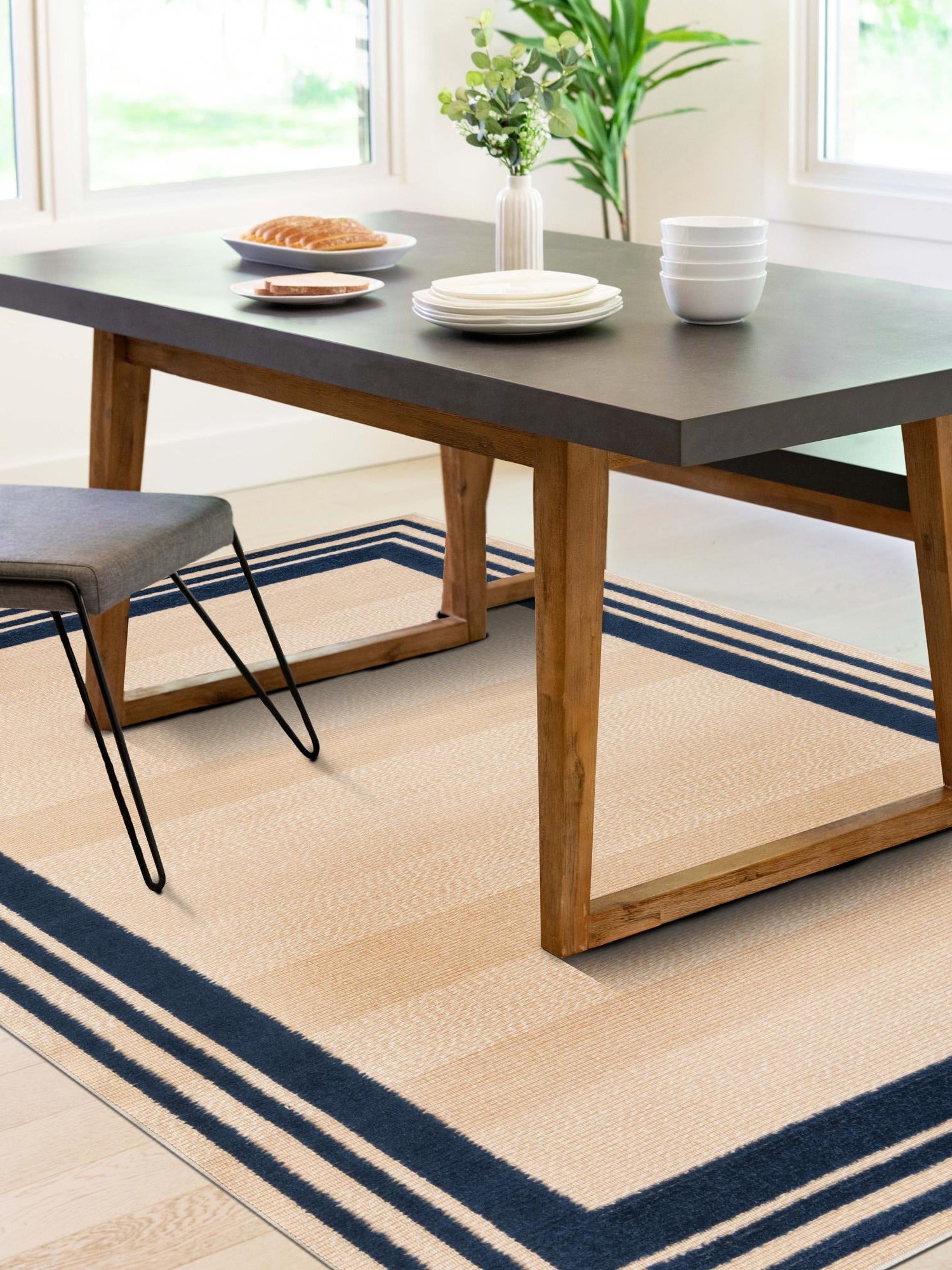 Beige 7' 10 x 10' Aruba Outdoor Rectangle Area Rug Weather Resistant for Patio, Deck, Terrace, Balcony, Porch for Sale at Rug Engine