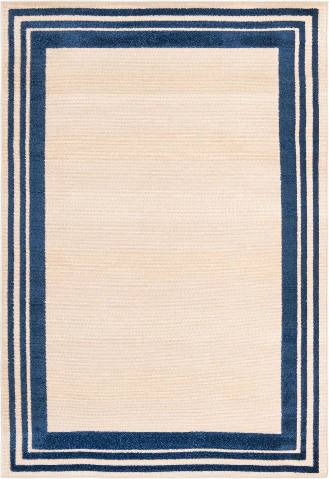 Beige 5' 3 x 8' Aruba Outdoor Rectangle Area Rug Weather Resistant for Patio, Deck, Terrace, Balcony, Porch for Sale at Rug Engine