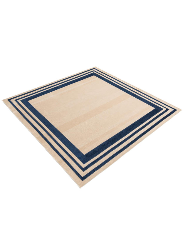 Beige 7' 10 x 7' 10 Aruba Outdoor Square Area Rug Weather Resistant for Patio, Deck, Terrace, Balcony, Porch for Sale at Rug Engine