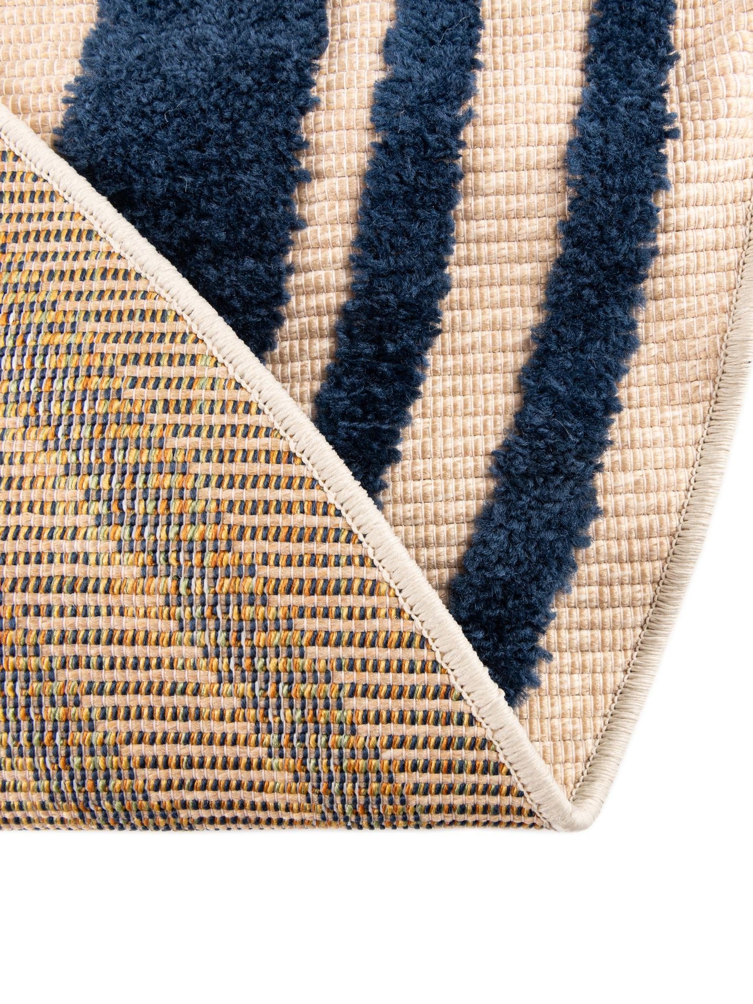 Beige 5' 3 x 5' 3 Aruba Outdoor Round Area Rug Weather Resistant for Patio, Deck, Terrace, Balcony, Porch for Sale at Rug Engine