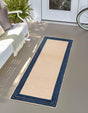 Beige 2' x 10' Aruba Outdoor Runner Area Rug Weather Resistant for Patio, Deck, Terrace, Balcony, Porch for Sale at Rug Engine
