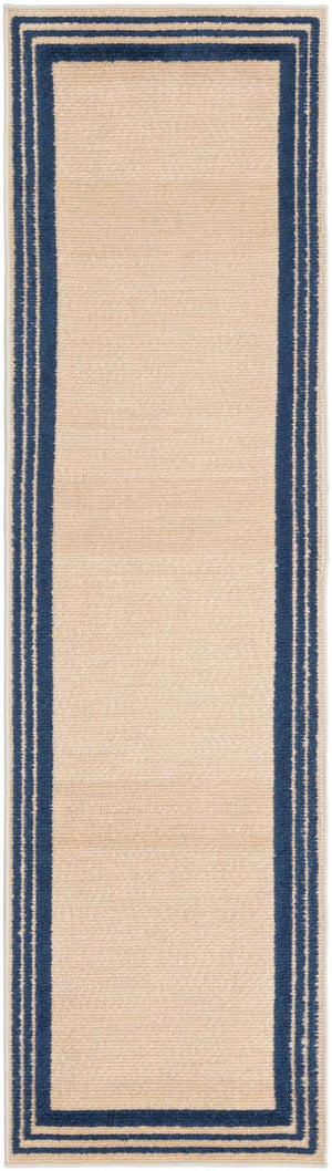 Beige 2' x 8' Aruba Outdoor Runner Area Rug Weather Resistant for Patio, Deck, Terrace, Balcony, Porch for Sale at Rug Engine