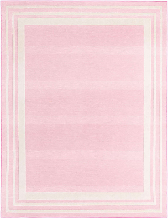 Pink 9' x 12' Aruba Outdoor Rectangle Area Rug Weather Resistant for Patio, Deck, Terrace, Balcony, Porch for Sale at Rug Engine