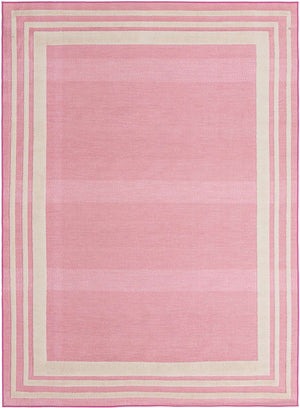 Pink 7' x 10' Aruba Outdoor Rectangle Area Rug Weather Resistant for Patio, Deck, Terrace, Balcony, Porch for Sale at Rug Engine