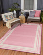 Pink 2' x 3' Aruba Outdoor Rectangle Area Rug Weather Resistant for Patio, Deck, Terrace, Balcony, Porch for Sale at Rug Engine
