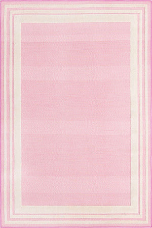 Pink 5' 3 x 8' Aruba Outdoor Rectangle Area Rug Weather Resistant for Patio, Deck, Terrace, Balcony, Porch for Sale at Rug Engine