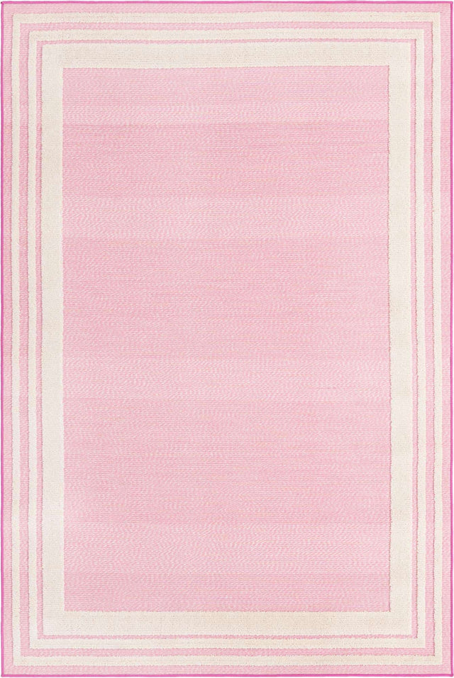 Pink 5' 3 x 8' Aruba Outdoor Rectangle Area Rug Weather Resistant for Patio, Deck, Terrace, Balcony, Porch for Sale at Rug Engine