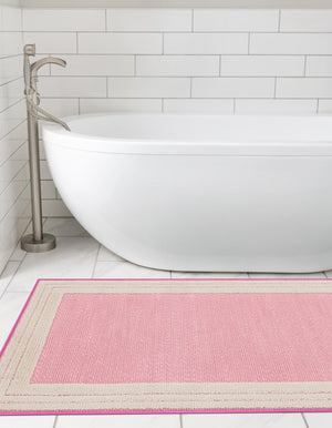 Pink 2' x 8' Aruba Outdoor Runner Area Rug Weather Resistant for Patio, Deck, Terrace, Balcony, Porch for Sale at Rug Engine