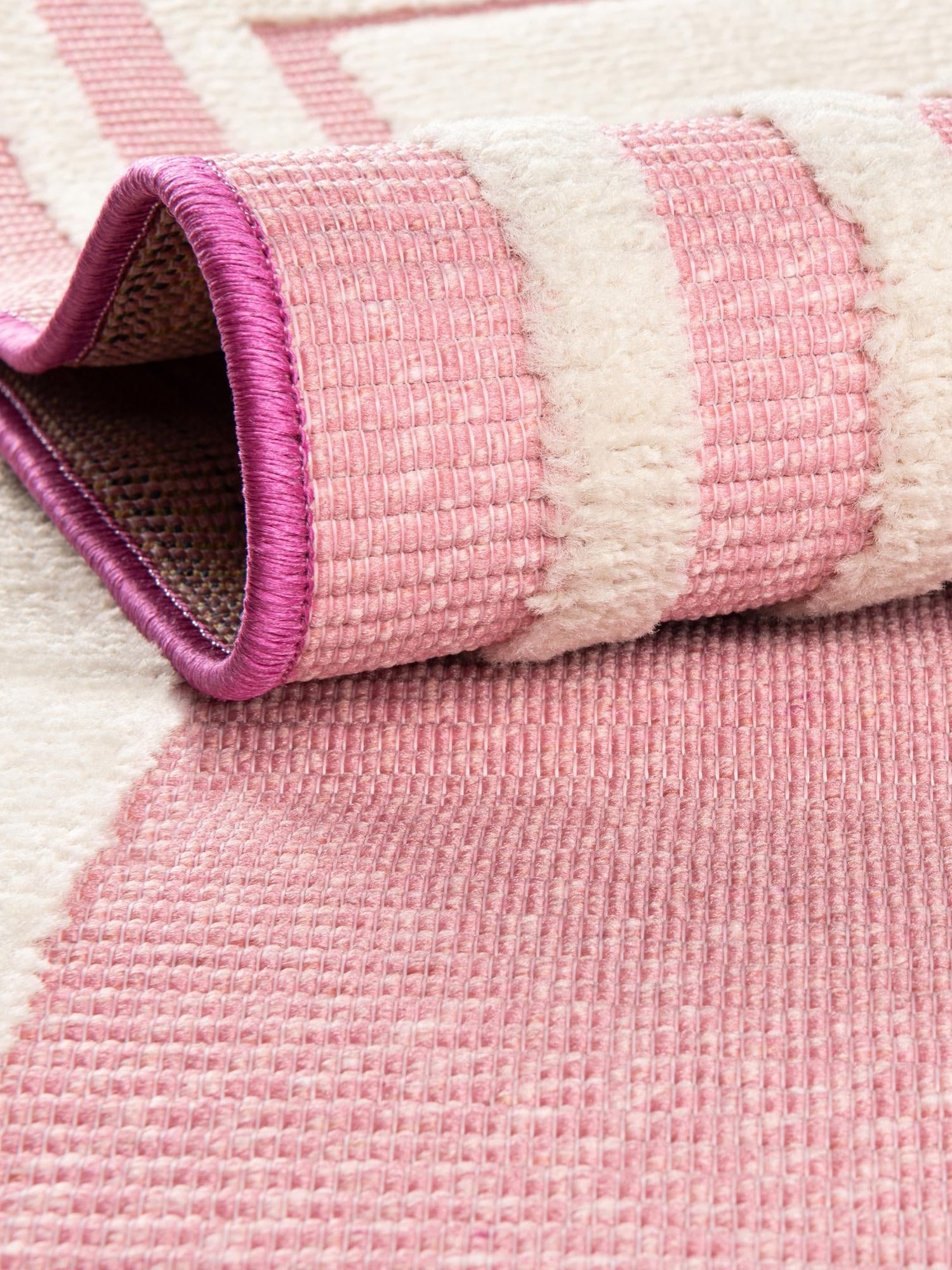 Pink 2' x 10' Aruba Outdoor Runner Area Rug Weather Resistant for Patio, Deck, Terrace, Balcony, Porch for Sale at Rug Engine