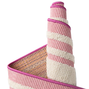 Pink 2' x 8' Aruba Outdoor Runner Area Rug Weather Resistant for Patio, Deck, Terrace, Balcony, Porch for Sale at Rug Engine