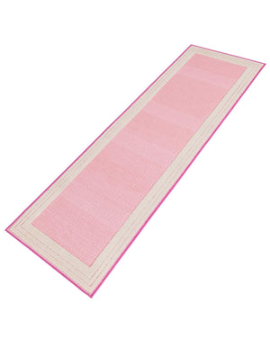 Pink 2' x 8' Aruba Outdoor Runner Area Rug Weather Resistant for Patio, Deck, Terrace, Balcony, Porch for Sale at Rug Engine