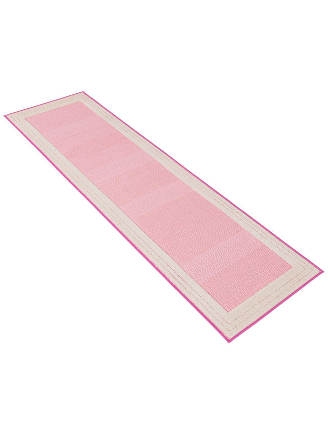 Pink 2' x 8' Aruba Outdoor Runner Area Rug Weather Resistant for Patio, Deck, Terrace, Balcony, Porch for Sale at Rug Engine