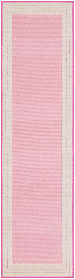 Pink 2' x 8' Aruba Outdoor Runner Area Rug Weather Resistant for Patio, Deck, Terrace, Balcony, Porch for Sale at Rug Engine