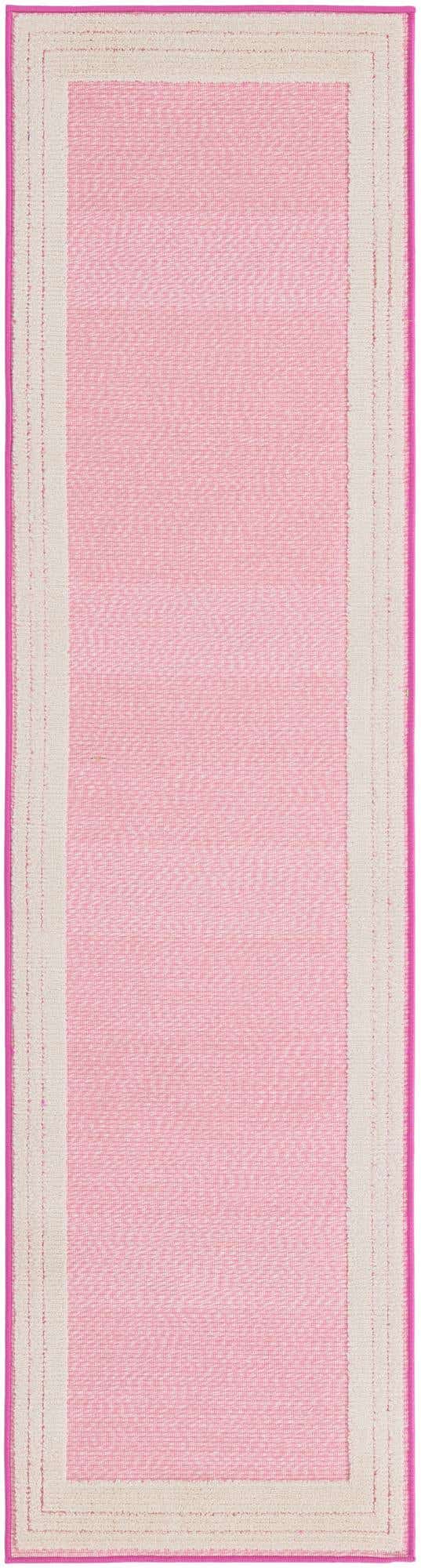 Pink 2' x 8' Aruba Outdoor Runner Area Rug Weather Resistant for Patio, Deck, Terrace, Balcony, Porch for Sale at Rug Engine