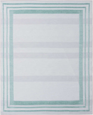 Gray Teal 7' 10 x 10' Aruba Outdoor Rectangle Area Rug Weather Resistant for Patio, Deck, Terrace, Balcony, Porch for Sale at Rug Engine