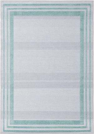 Gray Teal 6' x 9' Aruba Outdoor Rectangle Area Rug Weather Resistant for Patio, Deck, Terrace, Balcony, Porch for Sale at Rug Engine