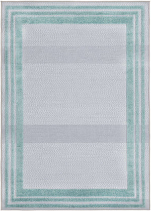 Gray Teal 4' x 6' Aruba Outdoor Rectangle Area Rug Weather Resistant for Patio, Deck, Terrace, Balcony, Porch for Sale at Rug Engine