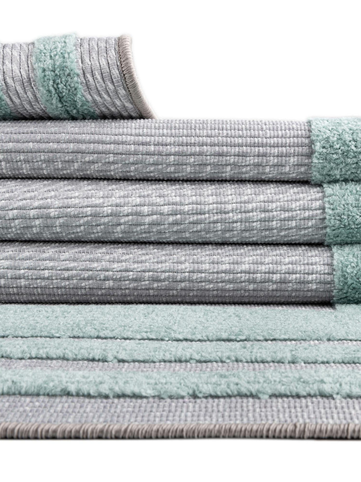 Gray Teal 3' 3 x 3' 3 Aruba Outdoor Round Area Rug Weather Resistant for Patio, Deck, Terrace, Balcony, Porch for Sale at Rug Engine