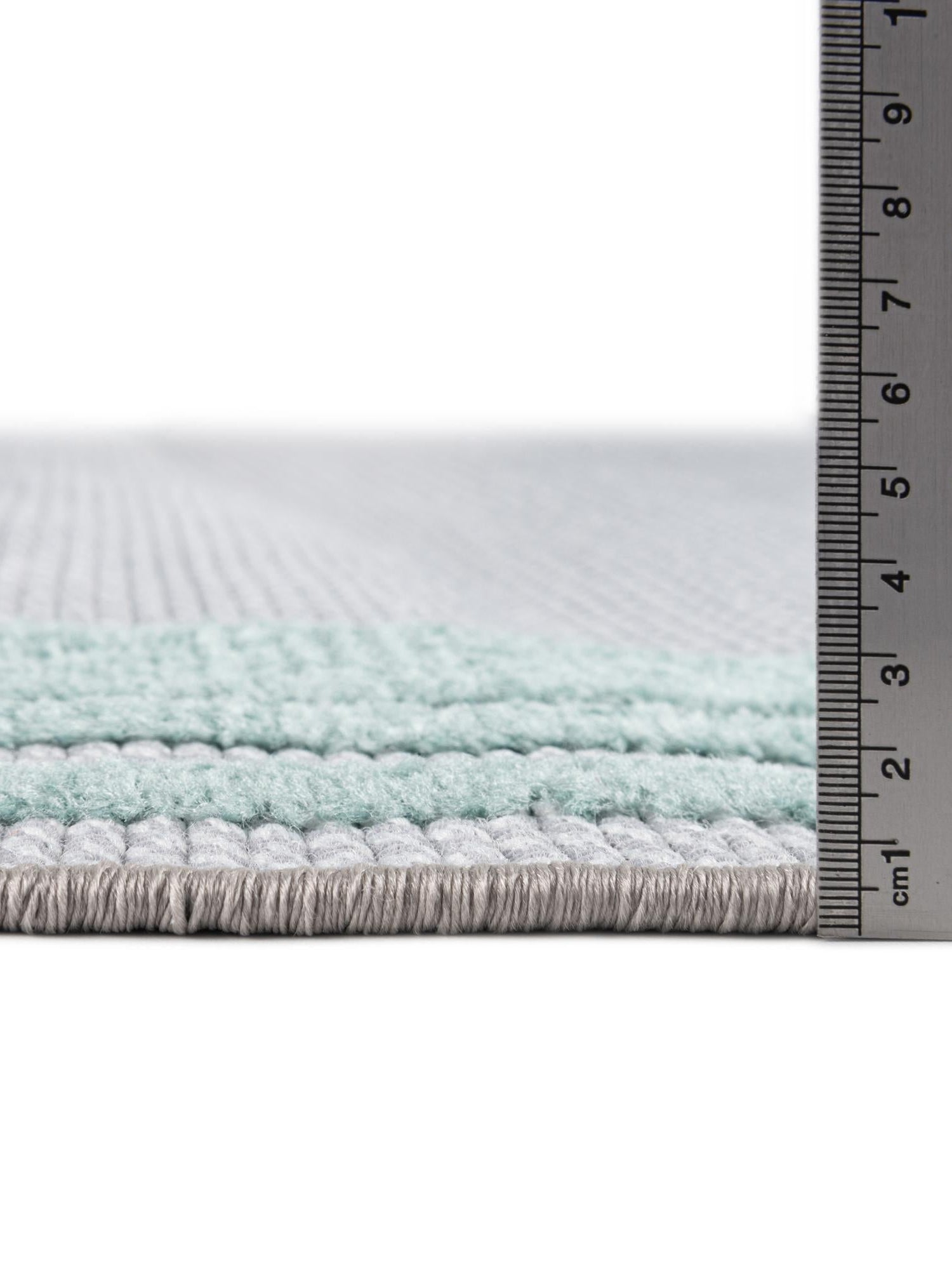 Gray Teal 2' x 8' Aruba Outdoor Runner Area Rug Weather Resistant for Patio, Deck, Terrace, Balcony, Porch for Sale at Rug Engine