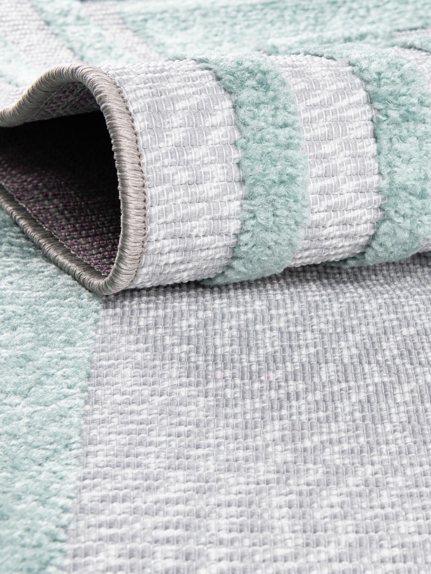 Gray Teal 2' x 8' Aruba Outdoor Runner Area Rug Weather Resistant for Patio, Deck, Terrace, Balcony, Porch for Sale at Rug Engine