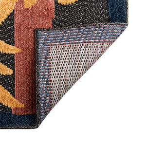 Charcoal 7' 10 x 10' Belize Outdoor Rectangle Area Rug Weather Resistant for Patio, Deck, Terrace, Balcony, Porch 100% Polypropylene Colorful Fun Coastal Modern Carpet for Outside for Sale at Rug Engine