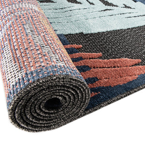 Charcoal 2' x 3' Belize Outdoor Rectangle Area Rug Weather Resistant for Patio, Deck, Terrace, Balcony, Porch 100% Polypropylene Colorful Fun Coastal Modern Carpet for Outside for Sale at Rug Engine