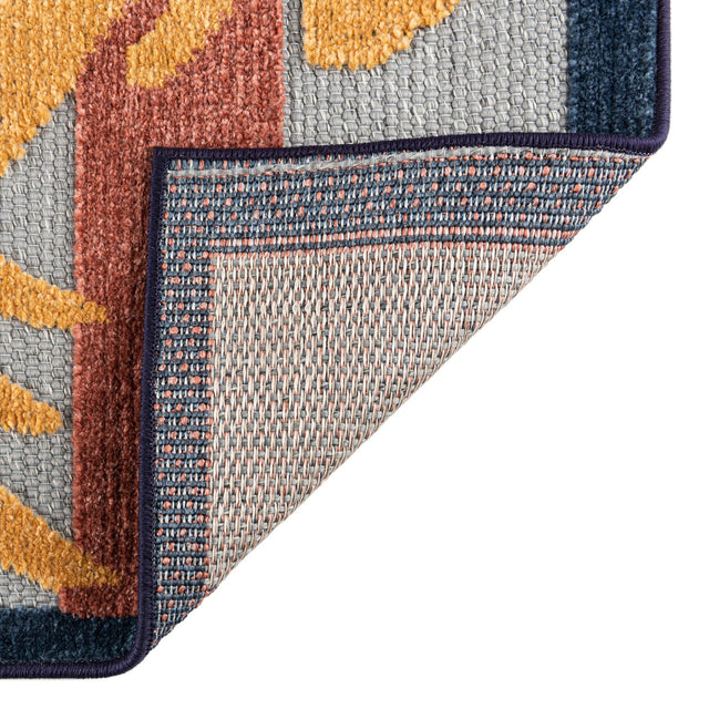 Gray 5' 3 x 8' Belize Outdoor Rectangle Area Rug Weather Resistant for Patio, Deck, Terrace, Balcony, Porch 100% Polypropylene Colorful Fun Coastal Modern Carpet for Outside for Sale at Rug Engine
