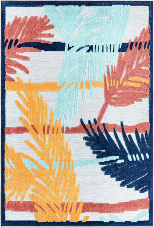 Gray 4' x 6' Belize Outdoor Rectangle Area Rug Weather Resistant for Patio, Deck, Terrace, Balcony, Porch 100% Polypropylene Colorful Fun Coastal Modern Carpet for Outside for Sale at Rug Engine