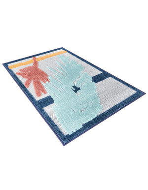 Gray 2' x 3' Belize Outdoor Rectangle Area Rug Weather Resistant for Patio, Deck, Terrace, Balcony, Porch 100% Polypropylene Colorful Fun Coastal Modern Carpet for Outside for Sale at Rug Engine