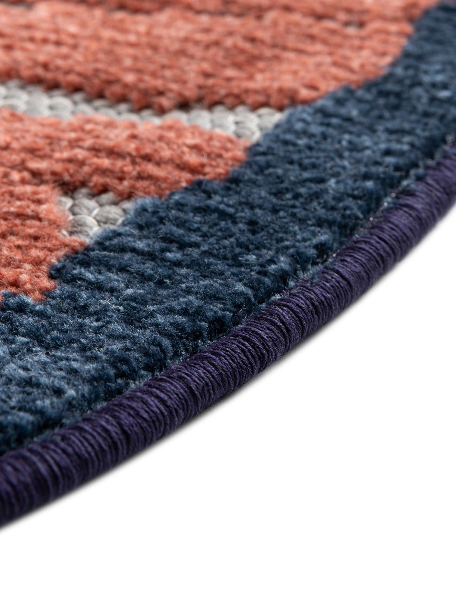 Gray 5' 3 x 5' 3 Belize Outdoor Round Area Rug Weather Resistant for Patio, Deck, Terrace, Balcony, Porch 100% Polypropylene Colorful Fun Coastal Modern Carpet for Outside for Sale at Rug Engine